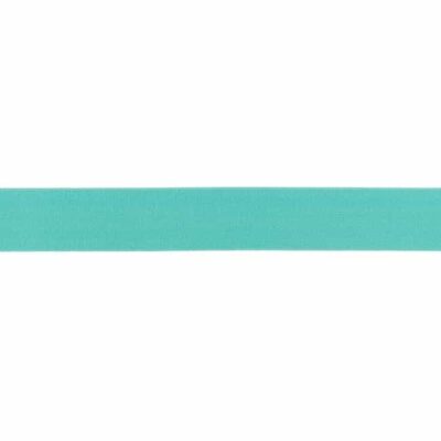 Solid colour elastic 25mm turquoise, 25 metres