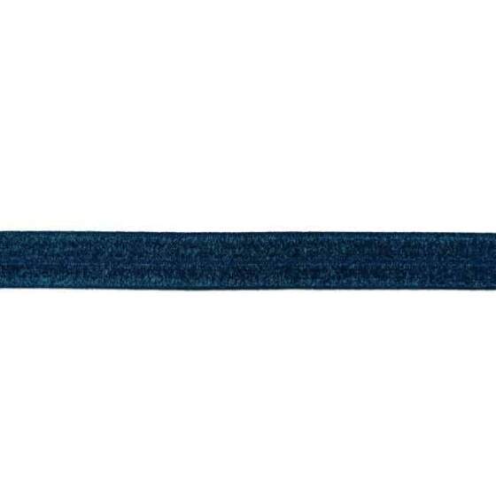 Foldeelastik med glimmer - Navy