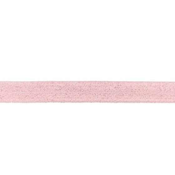 Foldeelastik med glimmer - Pink