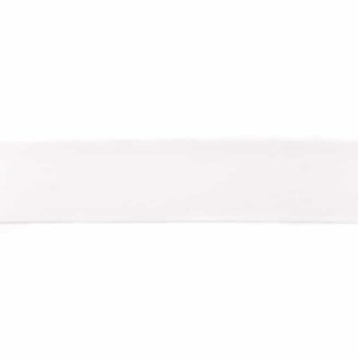 Solid colour elastic 40mm white - 4 cm wide waistband elastic