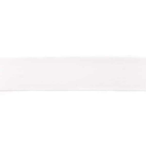 Solid colour elastic 40mm white - 4 cm wide waistband elastic