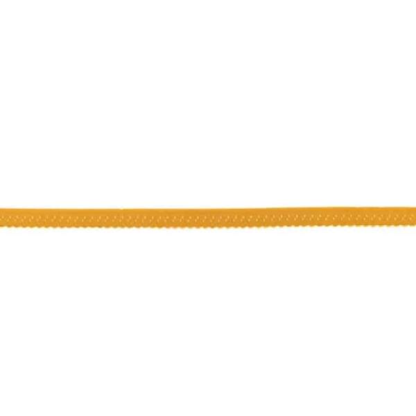 Orange fold-over elastic with picot edge 1.2 cm 25 metres