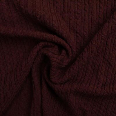 Wool knit - burgundy - Image 1