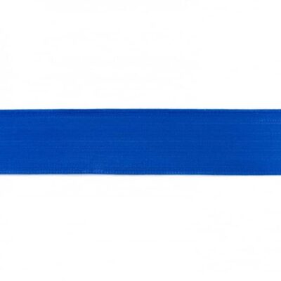 Solid colour elastic 40mm royal blue in 92% polyamide and 8% elastane