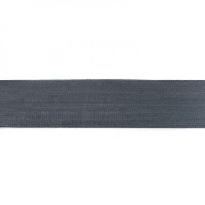 Solid color elastic - 40mm - Dark grey - Image 1