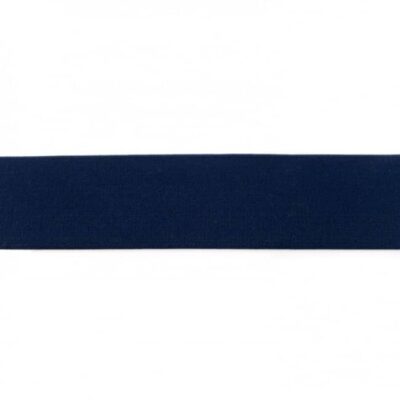 Solid colour elastic 40mm in navy, 4 cm wide, 25 meter pack
