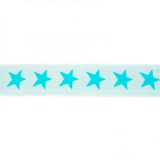 Elastinen nauha tähdillä - 40mm - Dusty mint - Pölyinen minttu