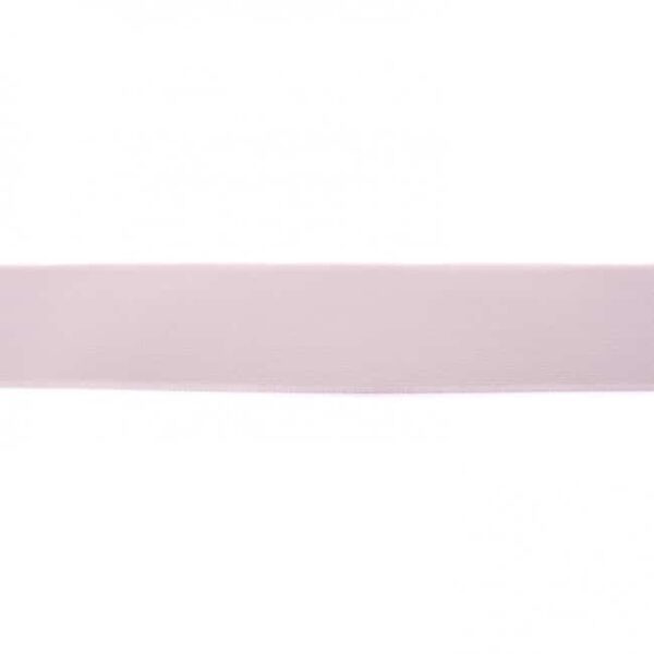 Ensfarvet elastik 40mm i gammel rosa, 4 cm bred