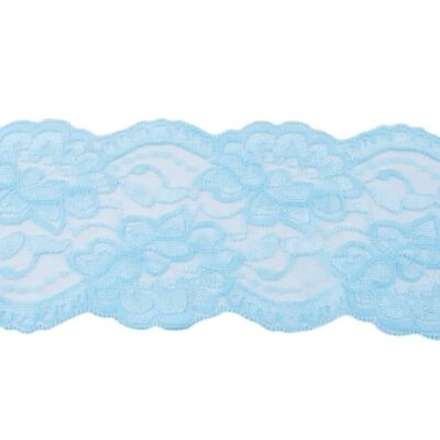 Lace with pattern - Light blue
