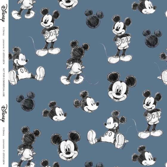 Licens print med Mickey Mouse - Jeans