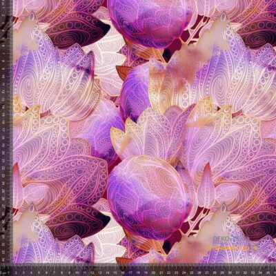 Jersey print pattern & flowers - Image 1