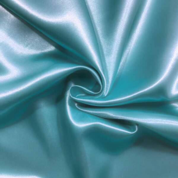Heavy satin - Blue/green, 100% polyester, 120 g/m²