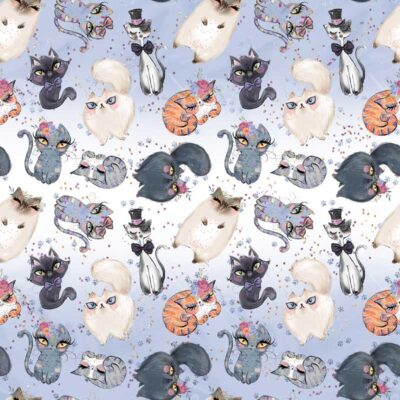 Jersey print with funny cats - 1 - Image 1
