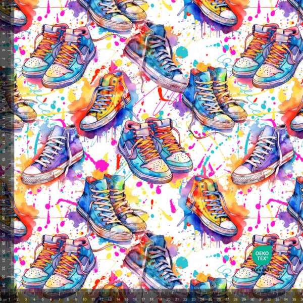 Colorful-shoes-measurement.jpg Jersey print with Colourful Shoes digital print jersey fabric 220 g/m²