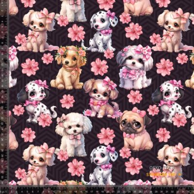 Jersey print with cute different dogs - Image 1