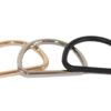 Messinkiset D-renkaat 38 mm laukkuihin