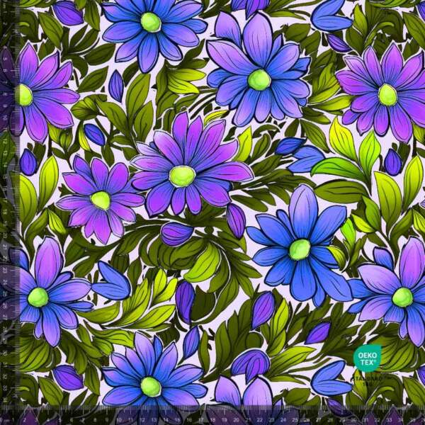 Dahlia-2-repeat-measurement.jpg Jersey print with Flowers 13 (purple dahlia) digital print jersey fabric 220 g/m²