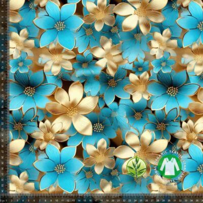 Digtital print in bamboo - Delicate spring 2 - Image 1