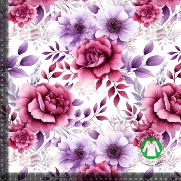 Flower-B_1015-76-measurement.jpg Jerseyprintti vaaleanpunaisilla ruusuilla digiprintti jersey -kankaassa