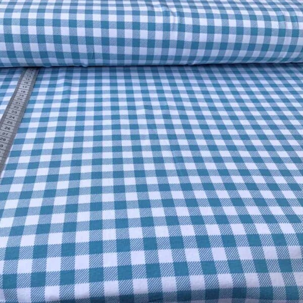 Jersey with checks (blue)