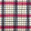 Detalje af tweed tern pink/blå med struktureret overflade