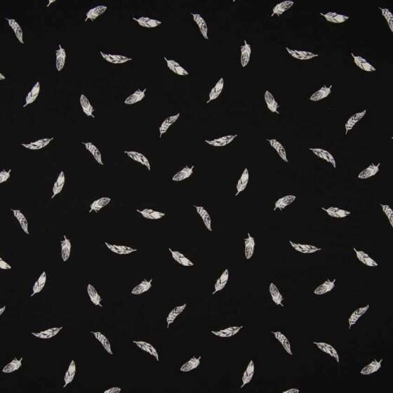 FEATHER BLACK WHITE