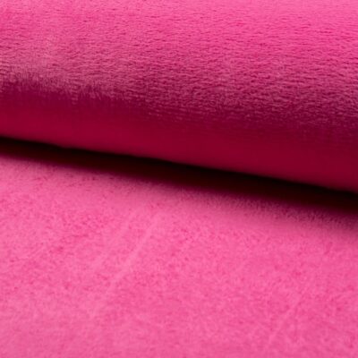 Fuchsia wellness fleece 850 g/m² – ensfarvet polyester fleece fra Jydsk Stoflager