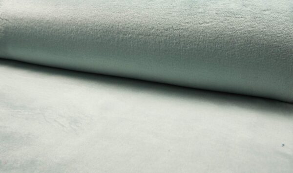 Dusty Mint wellness fleece 850 g/m² – ensfarvet polyester fleece fra Jydsk Stoflager
