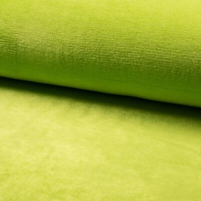 Lime wellness fleece 850 g/m² – ensfarvet polyester fleece fra Jydsk Stoflager
