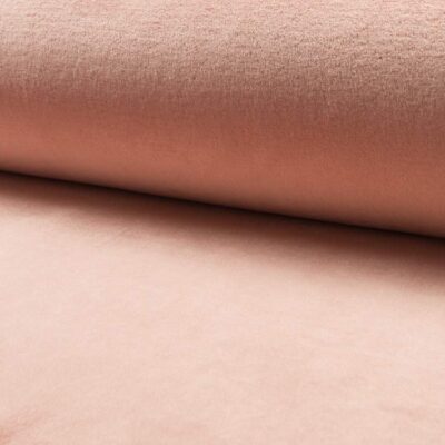 Salmon wellness fleece 850 g/m² – ensfarvet polyester fleece fra Jydsk Stoflager
