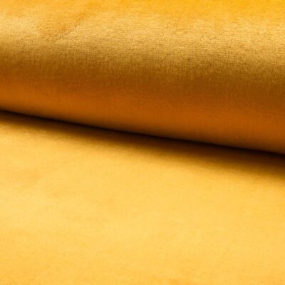 OCRE wellness fleece i guldgul farve, 850 g/m² – blødt polyesterstof til hoodie og fritidstøj