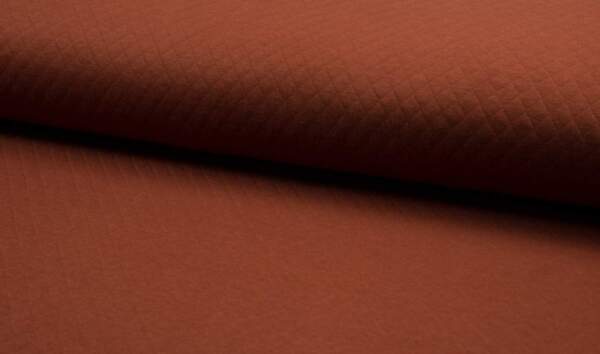 KC8242-057-1440-Rost.jpg Rust quilted jersey fabric, 100% cotton, 240 g/m², 150 cm