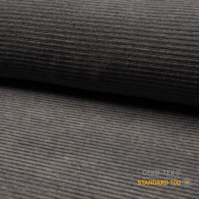 Velvet jersey - Dark gray melange