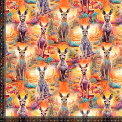 Jersey print with beautiful kangaroos - Image 1