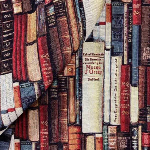 Close-up of Gobelin LLibres showing texture in jacquard weave