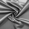 Kraftig satin mørk grå 100% polyester 120 g/m²