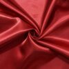 Kraftig satin mørk rød 100% polyester 120 g/m² 145-150 cm
