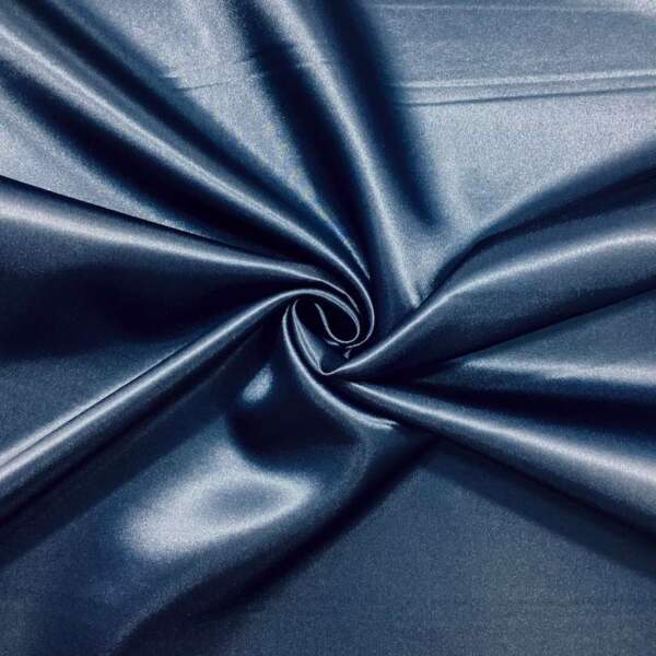 Navy-107.jpg Heavy satin - Navy in 100% polyester, 120 g/m²