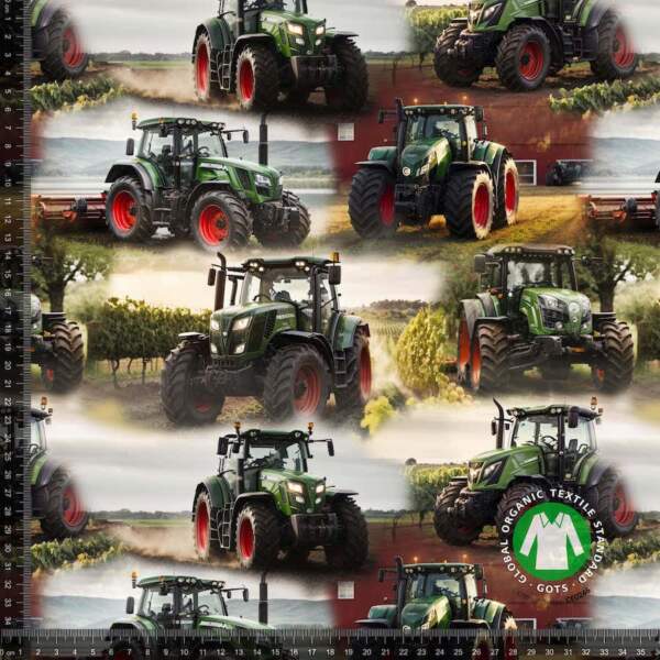 New-Fendt-tractor-design-measurement-min.jpg Printed jersey fabric with tractor in the field 2, digital print jersey fabric 220 g/m²