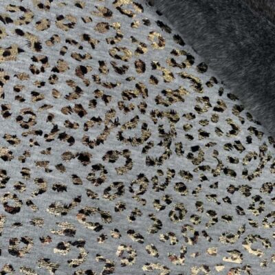 Jogging with panther foil - gray melange