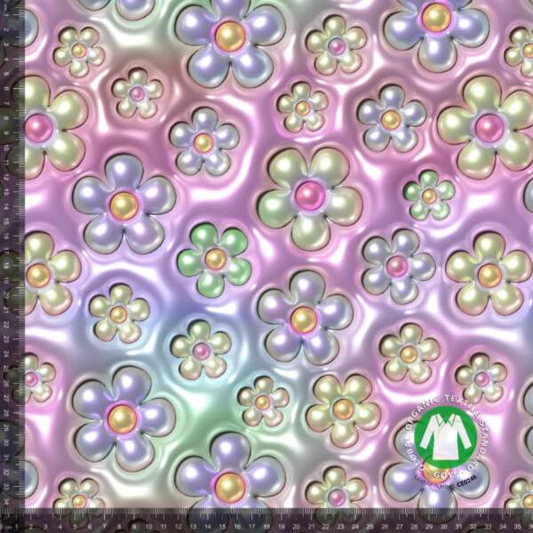 Puffy-flowers-2-measurement.jpg Printed cotton jersey with puffy flowers 2 in pink on cotton jersey