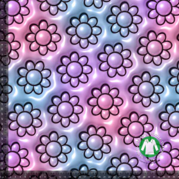 Puffy-flowers-measurement.jpg Printed cotton jersey with puffy flowers 1 in blue and pink on cotton jersey