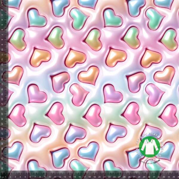 Puffy-hearts-measurement.jpg Cotton jersey with puffy hearts print, digital print 220 g/m²