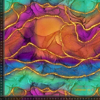 Jersey print with glitter pattern in colors - Image 1