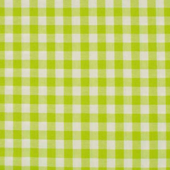 10 MM LIME ternet lærred i 100% bomuld med klassisk 10 mm tern i lemon farve