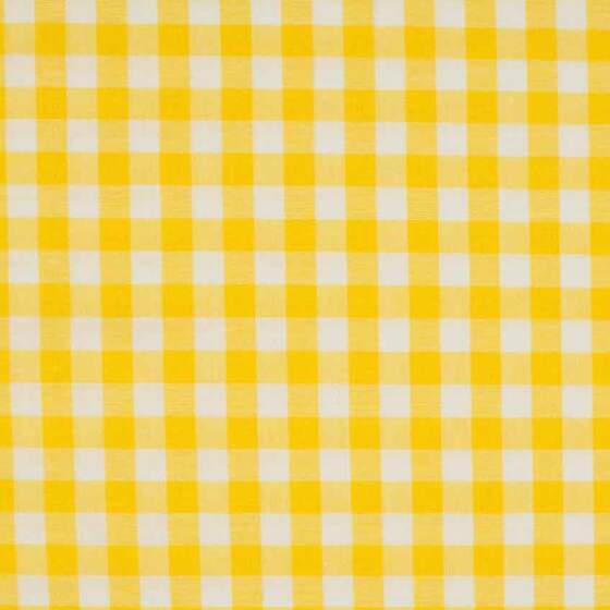 10 MM YELLOW ternet lærred i 100% bomuld med klassisk 10 mm tern i gul farve