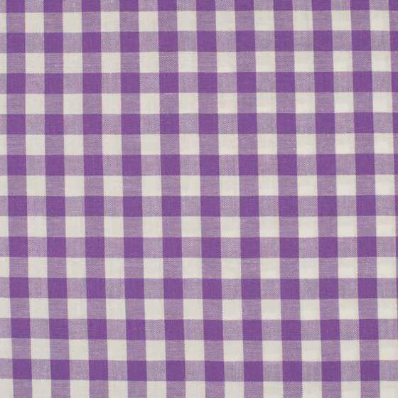 10 MM LILAC ternet lærred i 100% bomuld med klassisk 10 mm tern i lilac purple farve