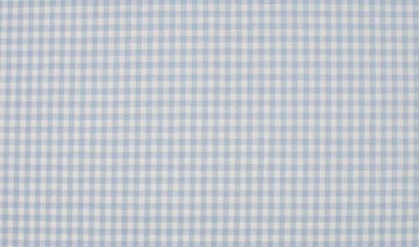 5 MM Blue checked cotton canvas in blue with fine check pattern