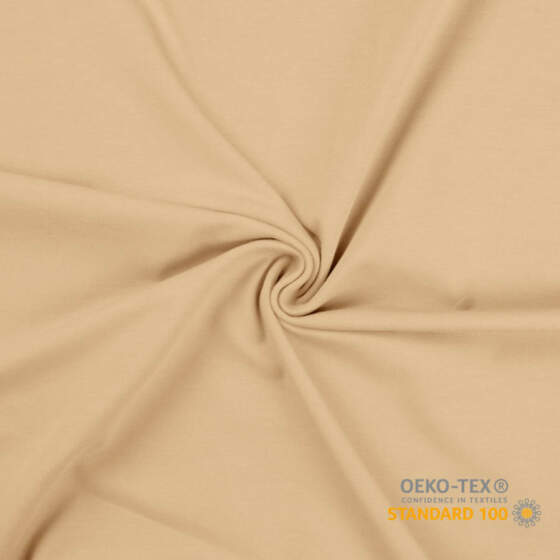 Bomulds jersey - Champagne