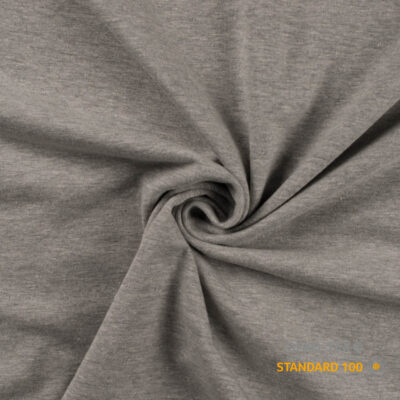 Cotton jersey light grey melange 220 g/m² 150-160 cm Oeko-Tex